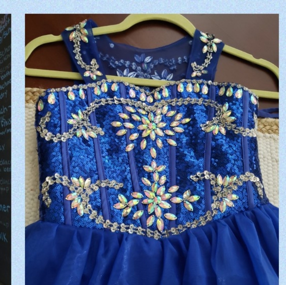Royal blue pageant dress